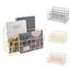 metal book Golden three compartments iron bookcase Three Wrought Iron Bookshelf Creative Metal Book Stand Desktop Decoration - Slobuy