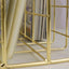 metal book Golden three compartments iron bookcase Three Wrought Iron Bookshelf Creative Metal Book Stand Desktop Decoration - Slobuy