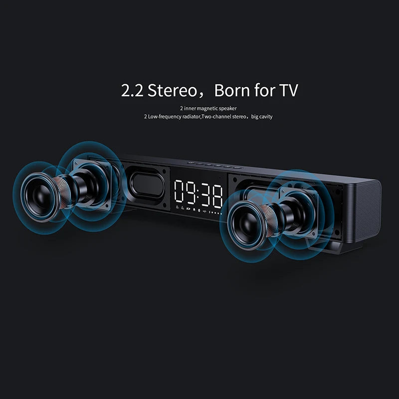 mifa Soundbar K3 Bluetooth Speaker 2 Stereo Sound Big Digital Display Wireless Bluetooth 5.0 Support TWS - Slobuy