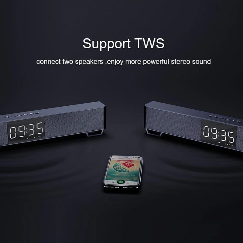 mifa Soundbar K3 Bluetooth Speaker 2 Stereo Sound Big Digital Display Wireless Bluetooth 5.0 Support TWS - Slobuy