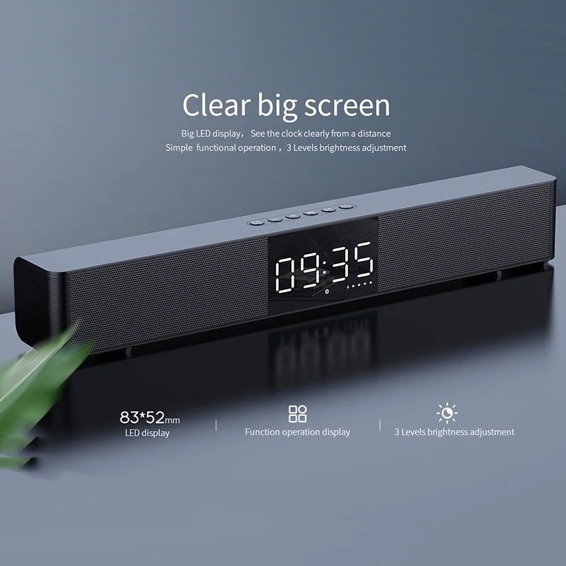 mifa Soundbar K3 Bluetooth Speaker 2 Stereo Sound Big Digital Display Wireless Bluetooth 5.0 Support TWS - Slobuy