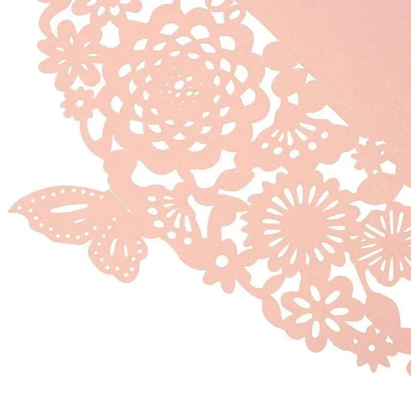 10pcs/pack Butterfly 3D Invitation Card Flower Wedding Cards Debut Invitations Birthday Laser Cut Party Cards 5x7in 5R Size - Slobuy