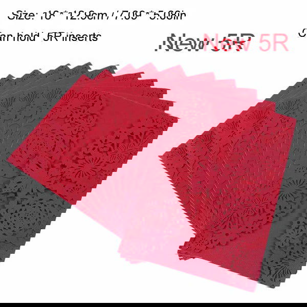 10pcs/pack Butterfly 3D Invitation Card Flower Wedding Cards Debut Invitations Birthday Laser Cut Party Cards 5x7in 5R Size - Slobuy