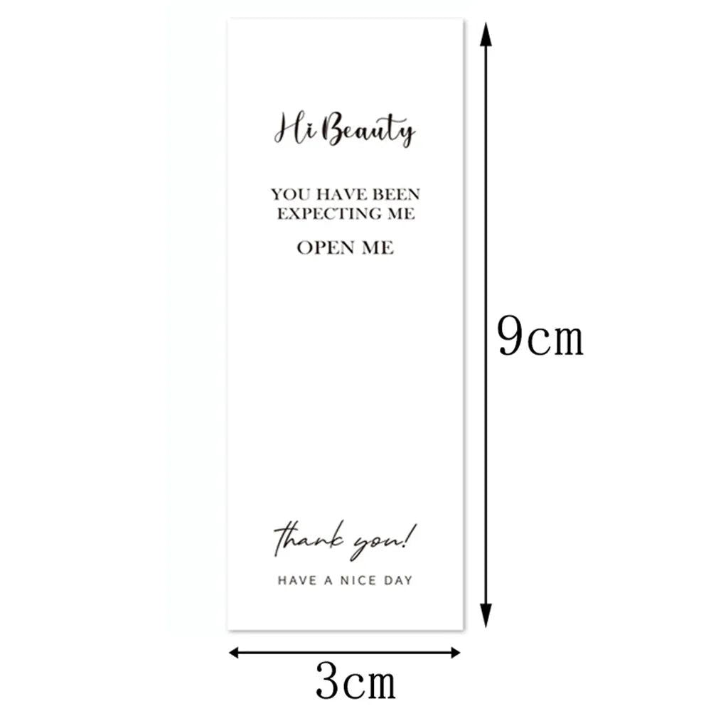 100pcs/roll Thank You Sticker Seal Labels Small Business Gift Decor Sticker Package Sticker This Package Is Happy To See You Too - Slobuy