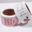 100pcs/roll Thank You Sticker Seal Labels Small Business Gift Decor Sticker Package Sticker This Package Is Happy To See You Too - Slobuy