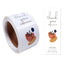 100pcs/roll Thank You Sticker Seal Labels Small Business Gift Decor Sticker Package Sticker This Package Is Happy To See You Too - Slobuy