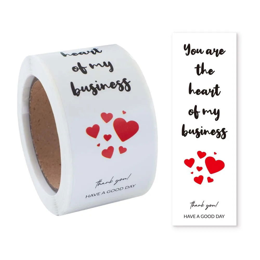 100pcs/roll Thank You Sticker Seal Labels Small Business Gift Decor Sticker Package Sticker This Package Is Happy To See You Too - Slobuy