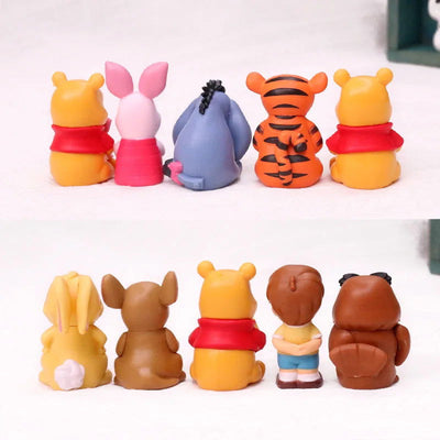 10pcs/set Cartoon Winnie The Pooh Action Figure Toy Pooh Bear Tigger Eeyore Piglet Action Figure Dolls Toy Gifts For Kids - Slobuy