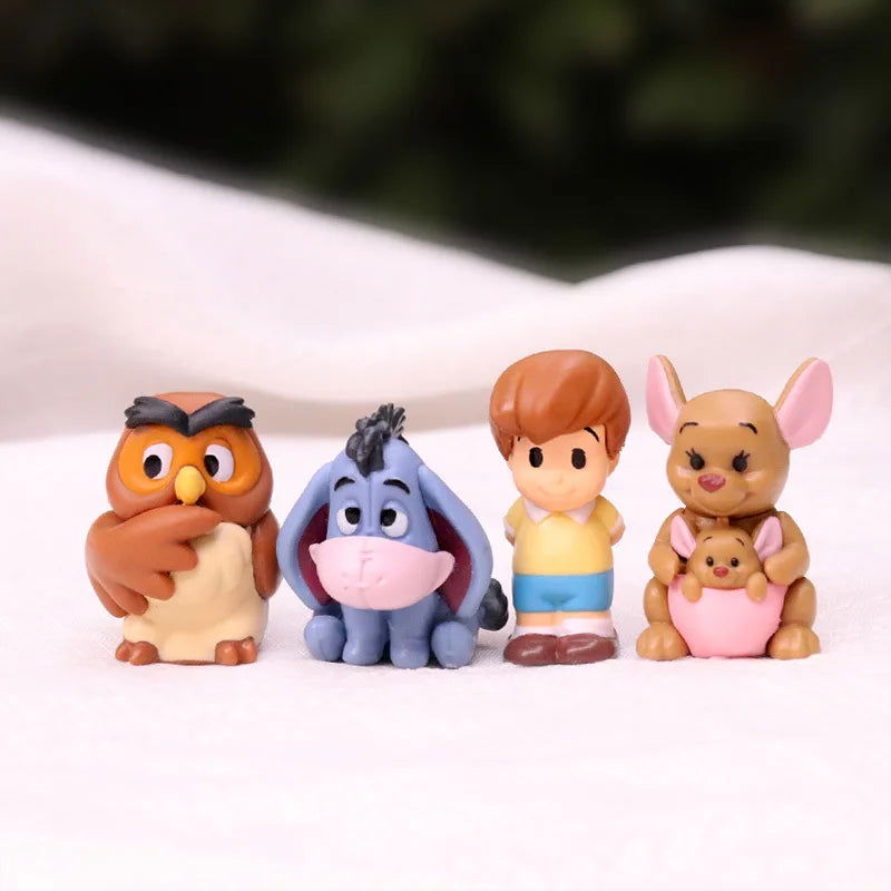 10pcs/set Cartoon Winnie The Pooh Action Figure Toy Pooh Bear Tigger Eeyore Piglet Action Figure Dolls Toy Gifts For Kids - Slobuy