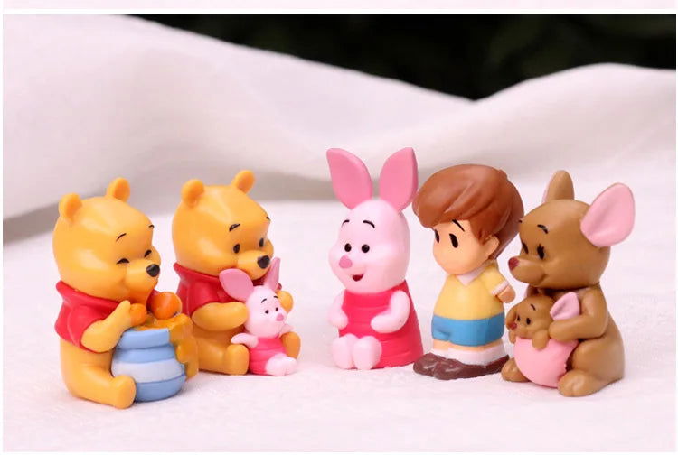 10pcs/set Cartoon Winnie The Pooh Action Figure Toy Pooh Bear Tigger Eeyore Piglet Action Figure Dolls Toy Gifts For Kids - Slobuy