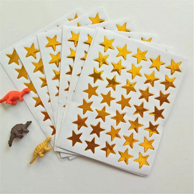 10pcs/set Star Stickers Hand Accounts DIY Decoration Children Reward Gift Correction Assignment Sticker Office Stationery - Slobuy