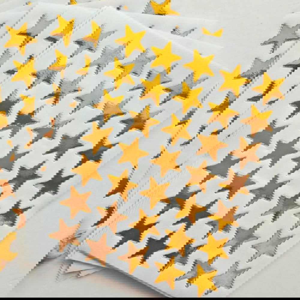 10pcs/set Star Stickers Hand Accounts DIY Decoration Children Reward Gift Correction Assignment Sticker Office Stationery - Slobuy