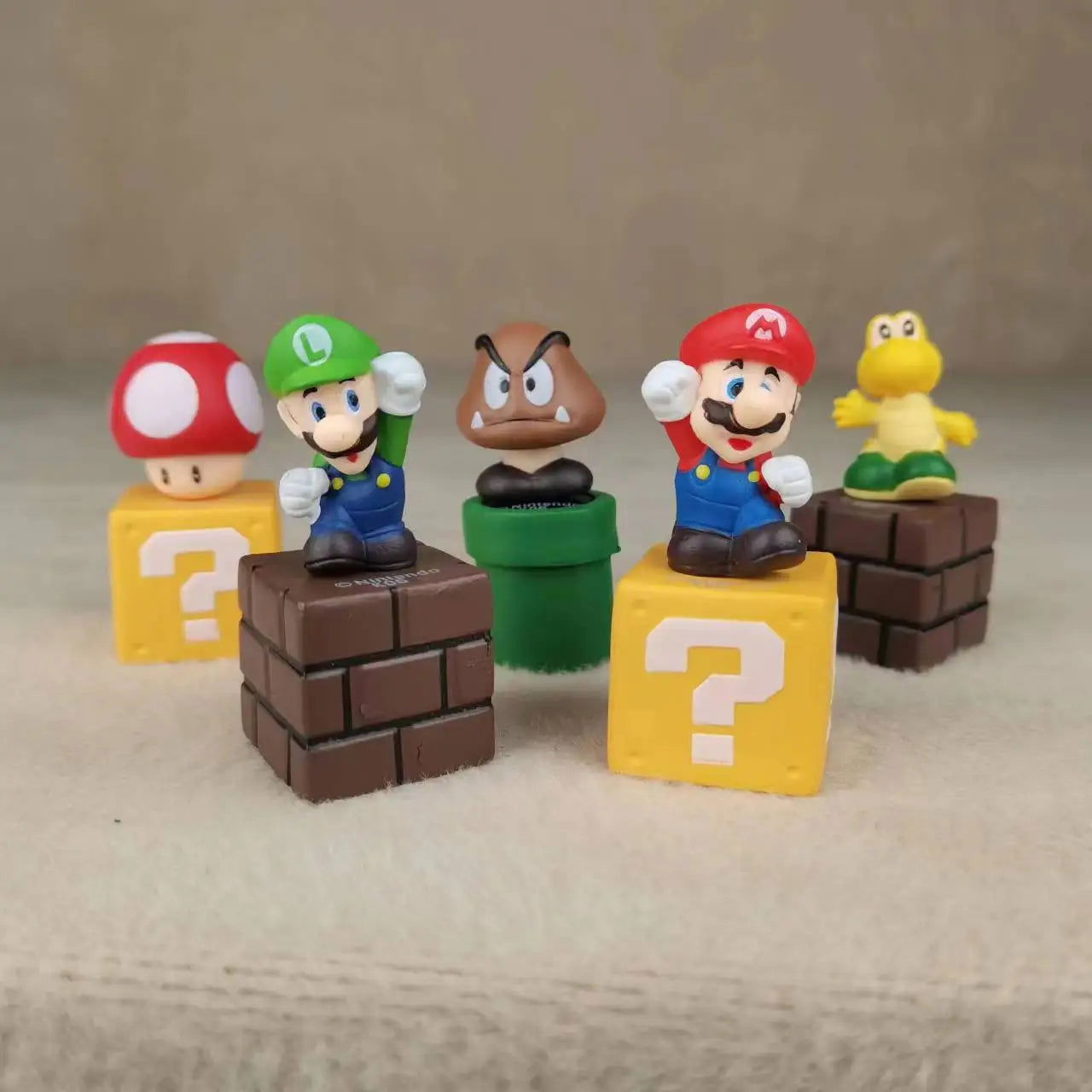5pcs/set Super Marios Action Figure Model Doll Cake Decoration Car Ornaments Anime Peripherals Children Toys - Slobuy