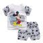 Cartoon Kids Set Mickey Mouse Printed Children's Clothes T-shirt Shorts 2pc/set Toddler Boys Short Sleeved Suit Kids Tracksuits - Slobuy
