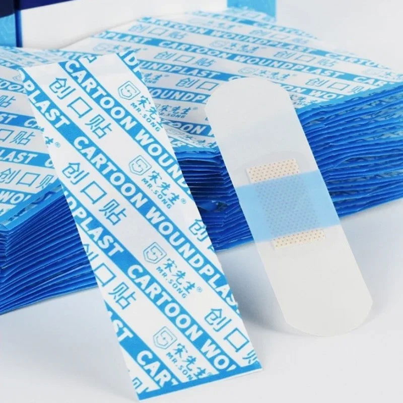 120pcs/set Transparent Band Aid Waterproof Wound Dressing Plaster Skin Patch Adhesive Bandages for Children Adults Plaster - Slobuy