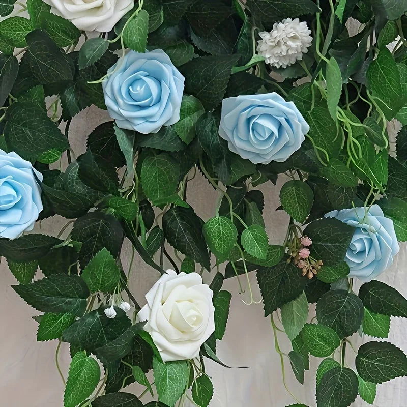 25pcs Artificial Flowers, Fake Flowers Roses W/stem For DIY Wedding Bouquets Centerpieces Arrangements Party Home Decorations - Slobuy