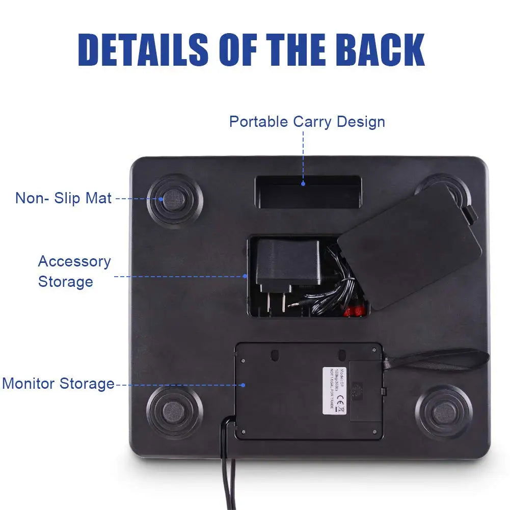 Shipping scale of 360 pounds with high precision, resistant stainless steel postal scale with timer/clamp/tare - Slobuy