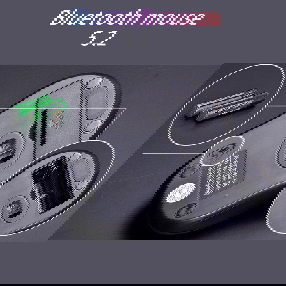 10M Wireless Bluetooth 5.2 Mouse for win7/win8 xp macbook iapd Android Tablets Computer notbook laptop accessories 0-0-12 - Slobuy